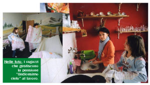 italienischer Zeitungsausschnitt